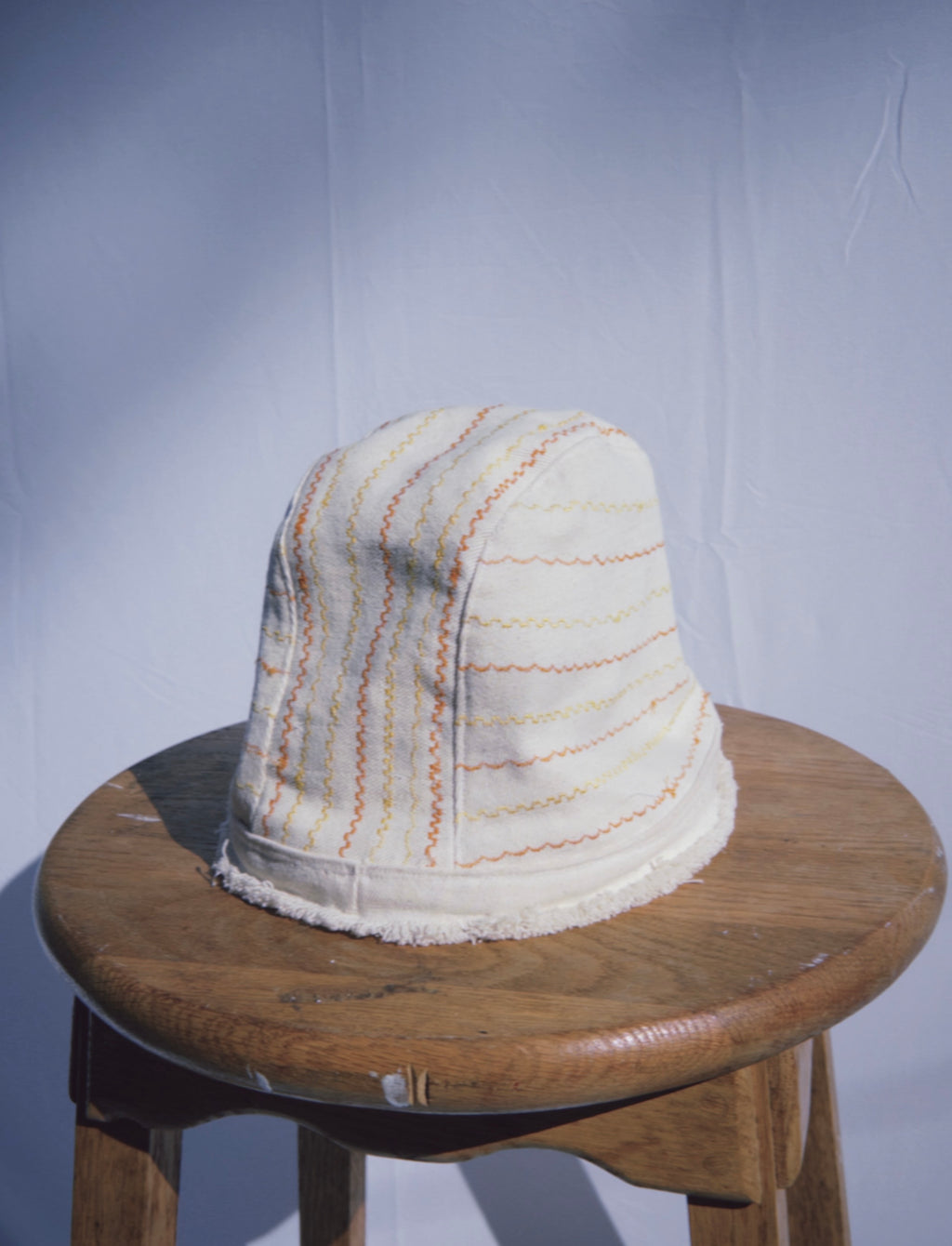 Ivory Fringe Bucket Hat