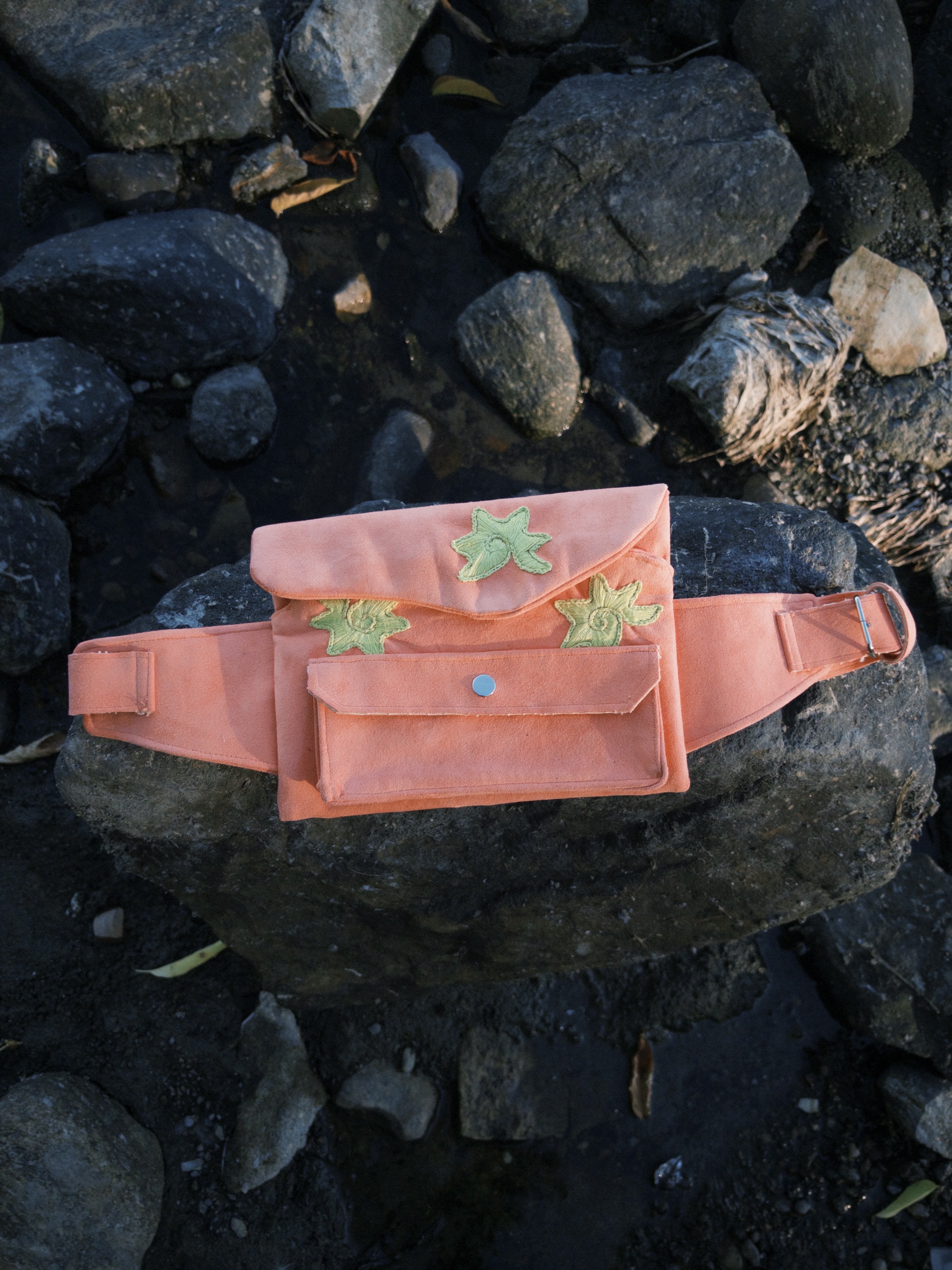 Coral belt bag